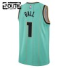 Dres Charlotte Hornets Lamelo Ball Jordan 2024-25 City Edition Teal Swingman - Dječji